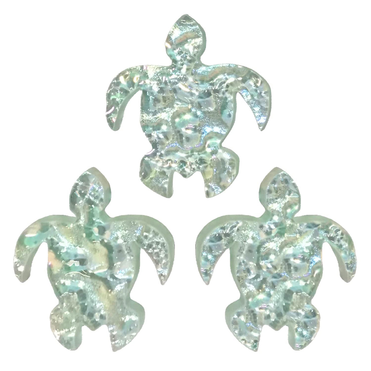 Glass Swimming Pool Step Marker Mosaic (3"x2.5", Aquamarine) (3 Pack)