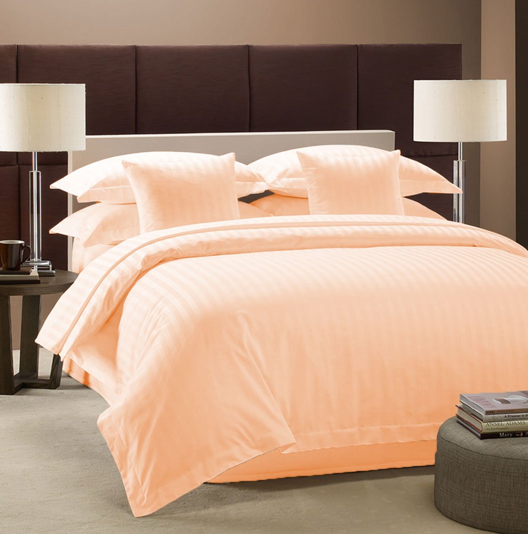 3 Sided Zipper Closure Duvet Cover Set, Buttery Soft, Easy-Care 600 Series Pima Cotton Unique Design Duvet Cover Set