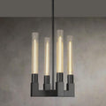 Glass Tube Black Pendant Lights Kitchen Island