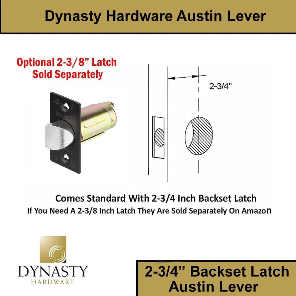 Austin Privacy Lever Set, ADA, Light Duty, Flat Black