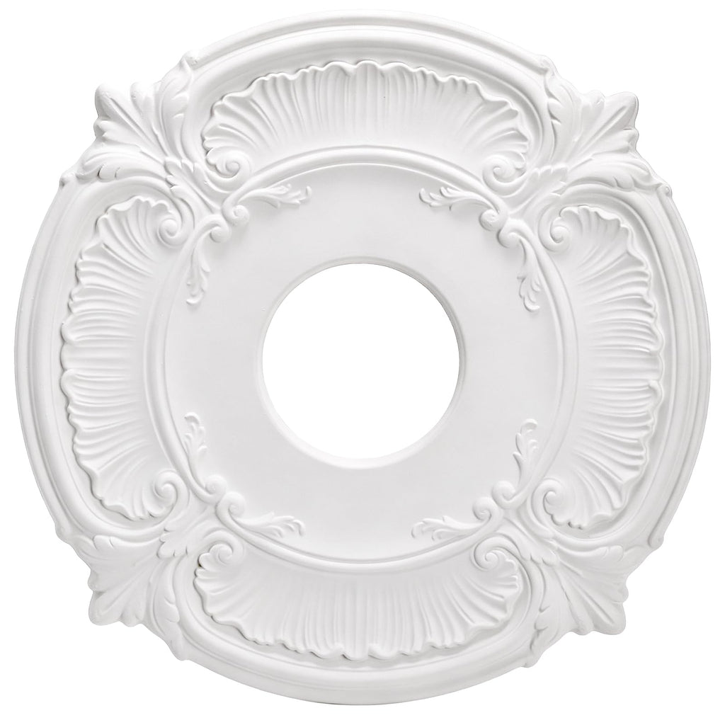 PU Ceiling Medallion, 13"OD x 3.4"ID x 0.8"P Round Home Lighting