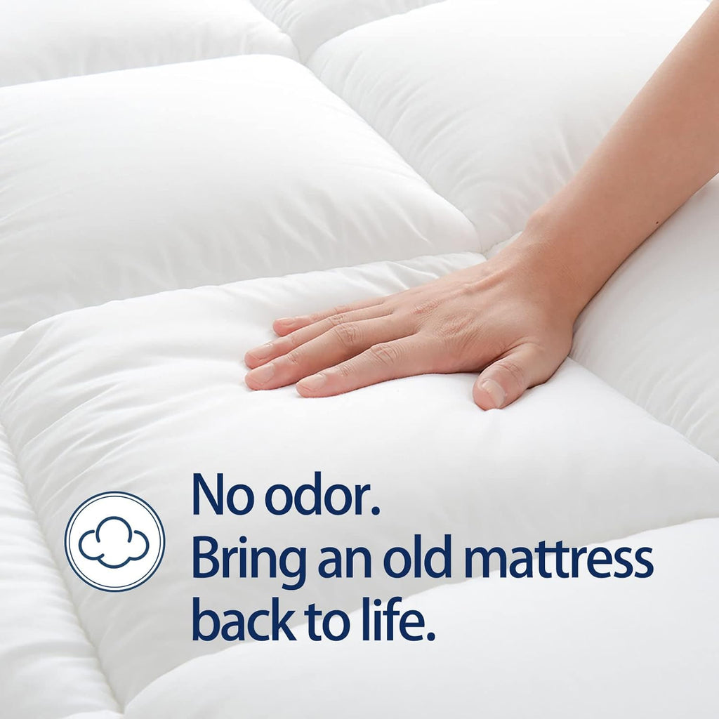 Full Mattress Topper for Back Pain, Thick Mattress Pad Cover