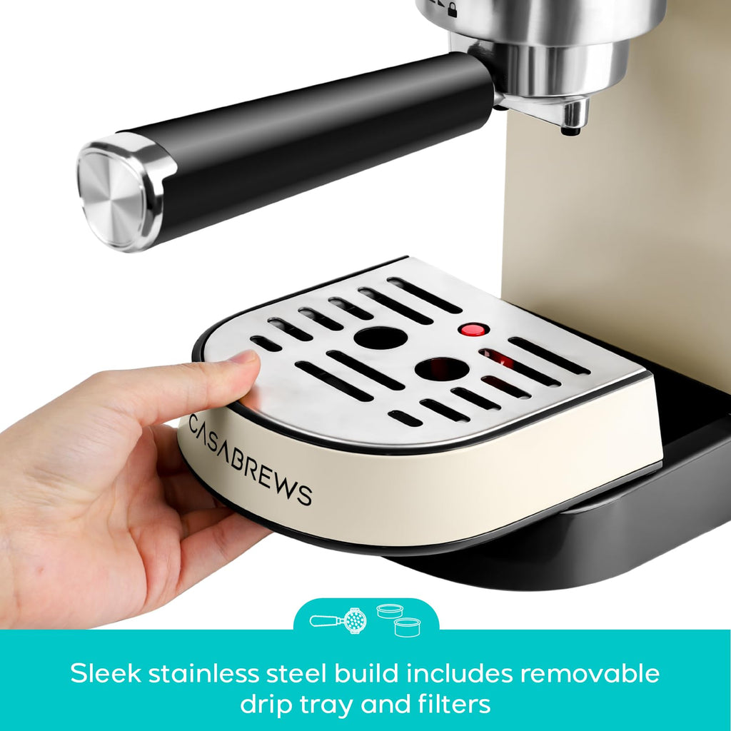 Espresso Maker, Compact Espresso Machine with Milk Frother