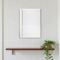 Beveled Bathroom Mirror for Wall, Rectangle Frameless Wall Mirror 16" x 12" Inch for Vanity Living Room Entryway Bedroom