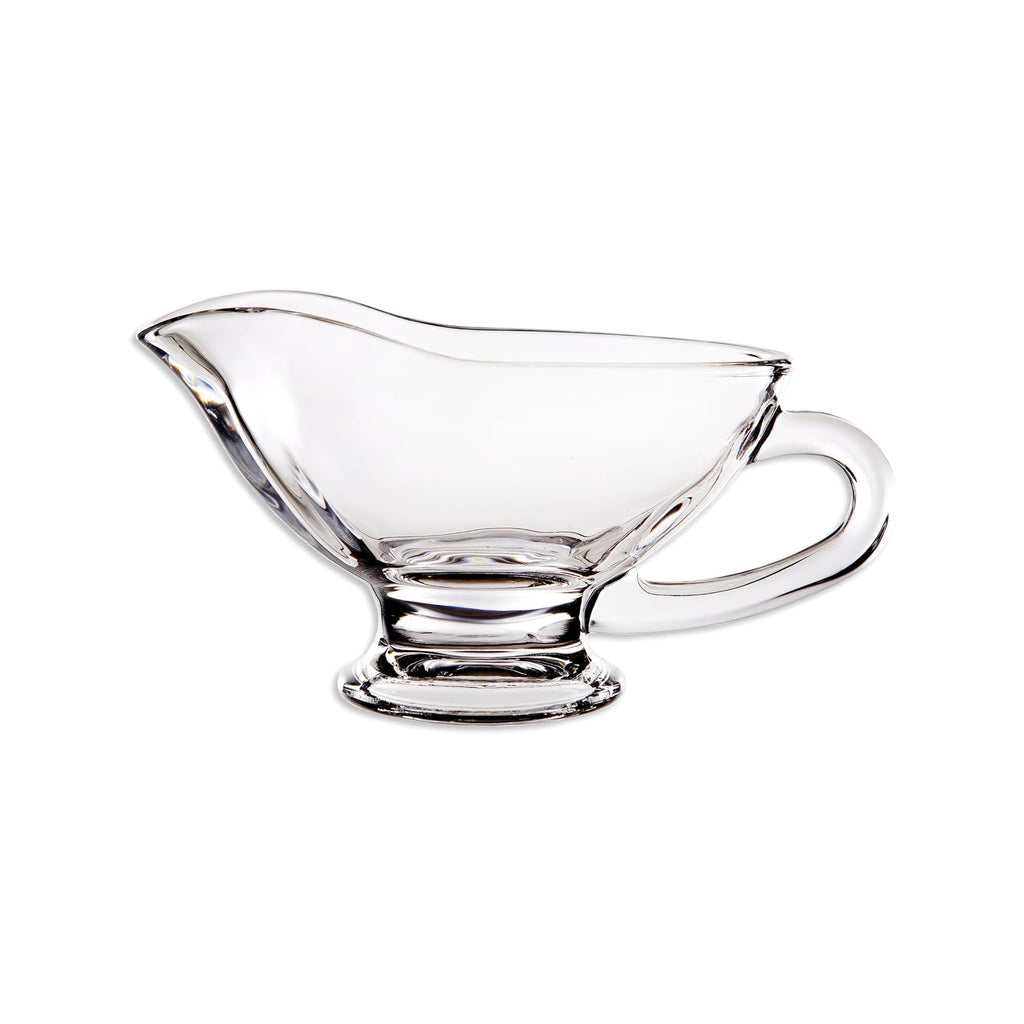 Glass Gravy Boat, 9 oz, 270 ml Large Gravy Serving Dish With Handle