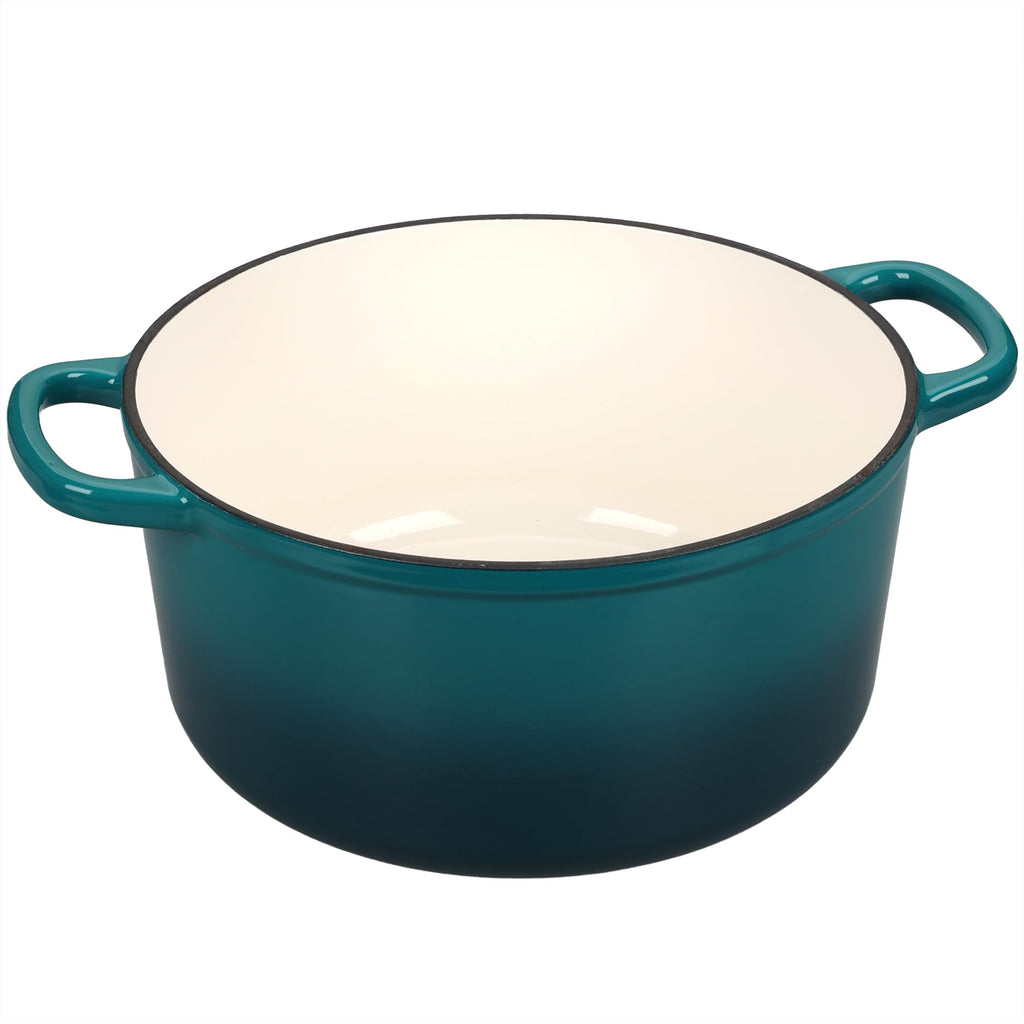 Enameled Cast Iron Dutch Oven with Sourdough Bread Baking Kit, Bread Dutch Oven with Lid, Includes Proofing Basket &