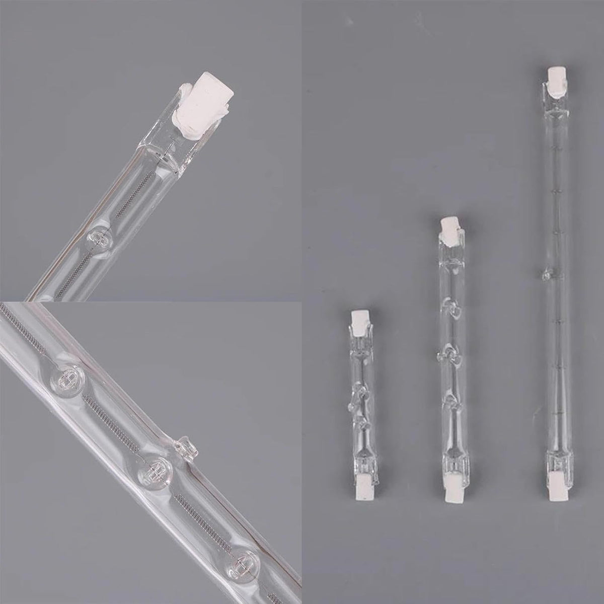 J Type T3 Halogen Bulbs R7s Halogen Light Bulbs 118mm Warm White 2700K 189mm J78 Security Light Bulb Double Ended
