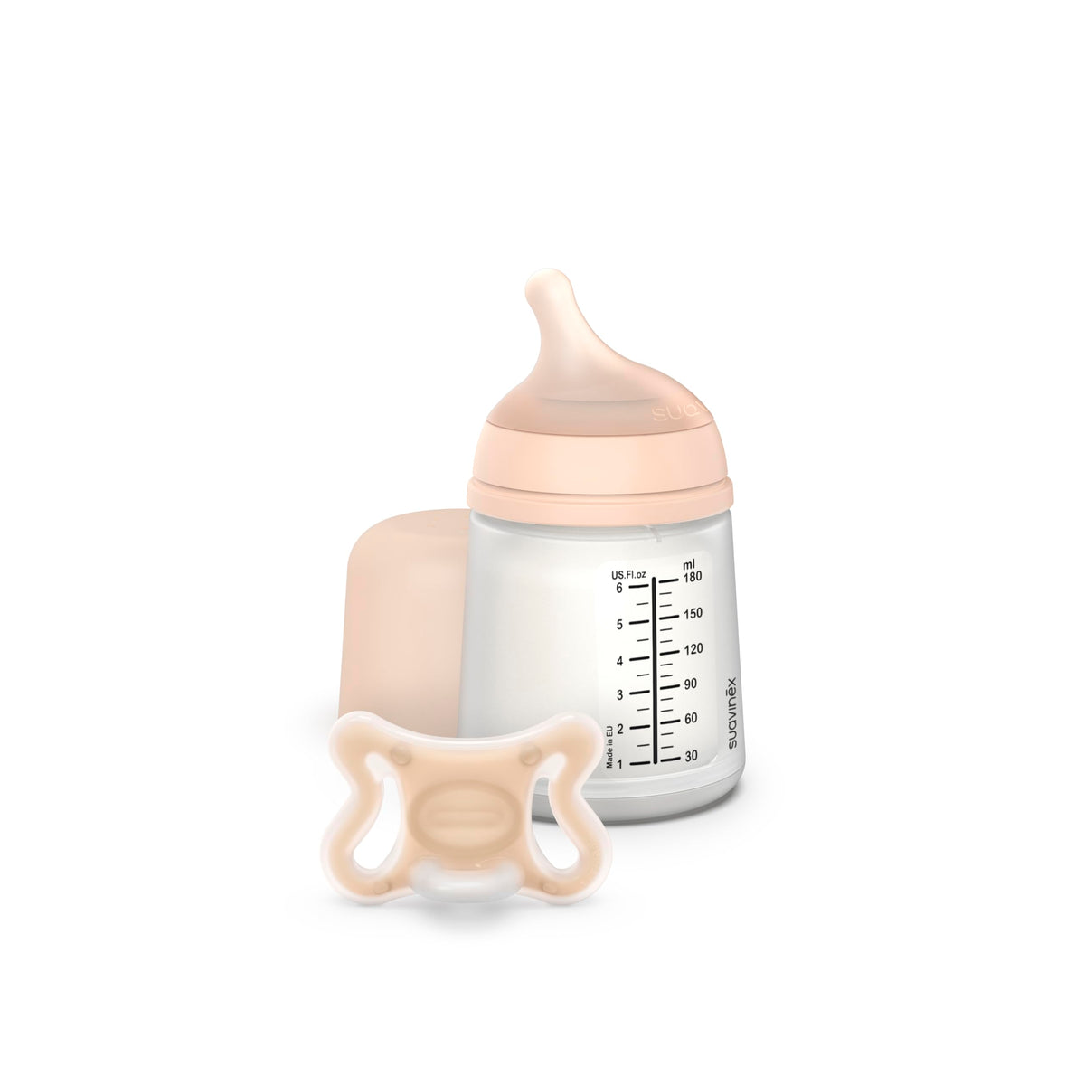 Zero Zero Newborn Starter Set Small Anti Colic Baby Bottle + Pacifier, No 1 Spanish Baby Bottle Brand, Minimizes