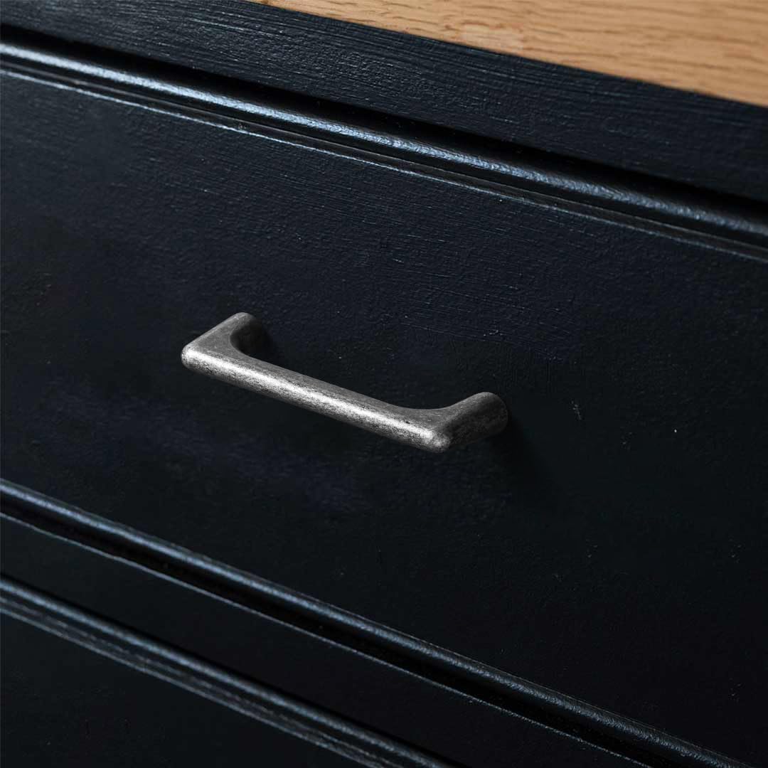 Weathered Nickel Cabinet Pullls with 3 ''(76mm Hole Centers- Retro Style Zinc Alloy Cabinet Handles for