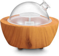 280ml Glass Essential Oil Diffuser Wood Grain Base Air Aroma Diffusers for Aromatherapy Cool Mist Humidifier with