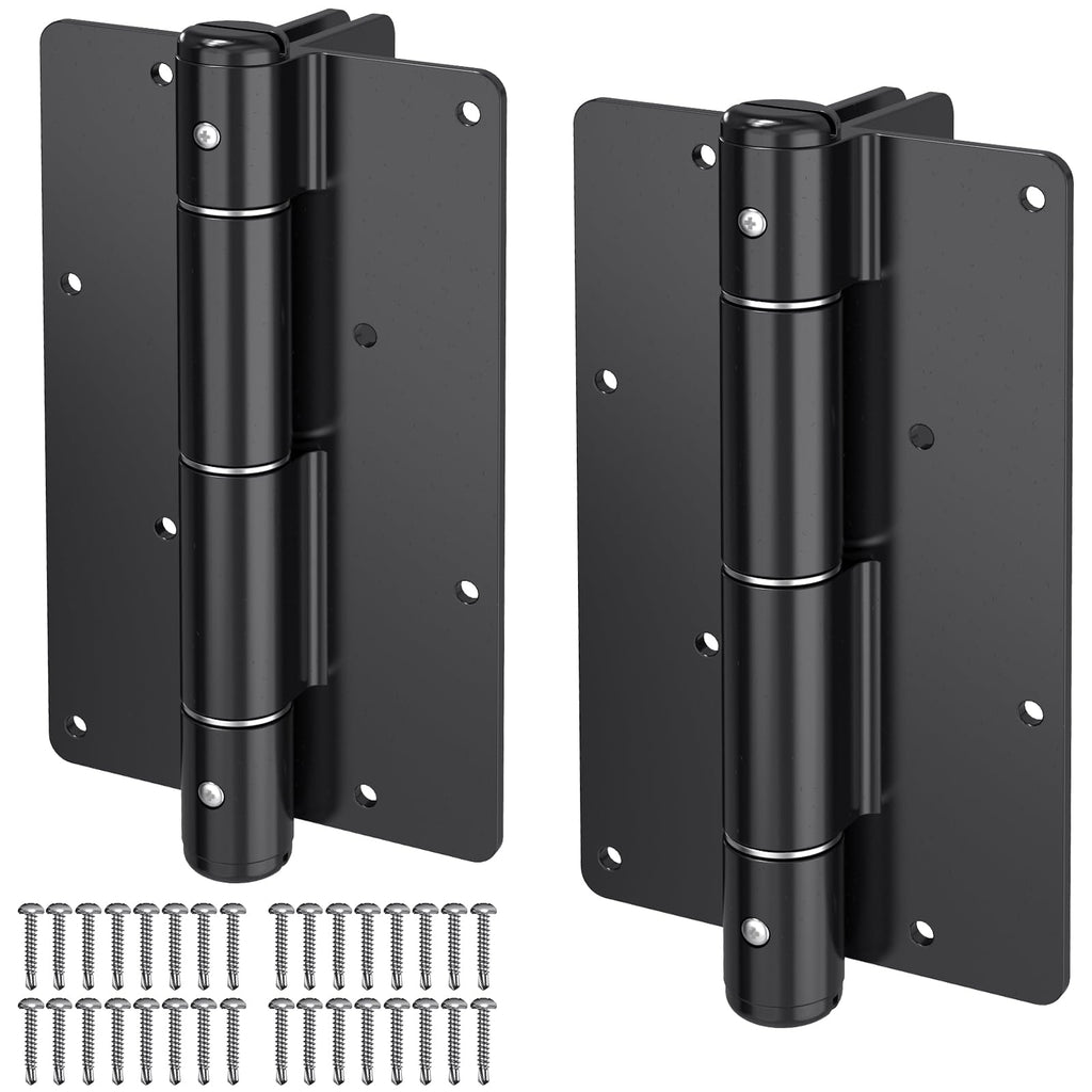 Self Closing Gate Hinges 5-3/4", Non-Adjustable Automatic Closing