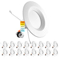 5/6 Inch LED Recessed Retrofit Downlight, 14W=90W, 1100LM (16 Pack)