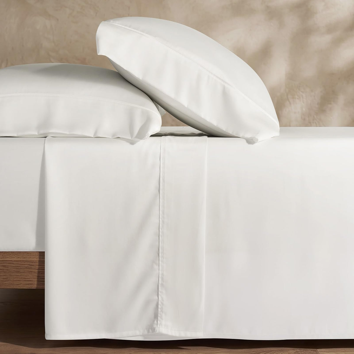 100% Rayon from Bamboo Sheet Set, Bright White