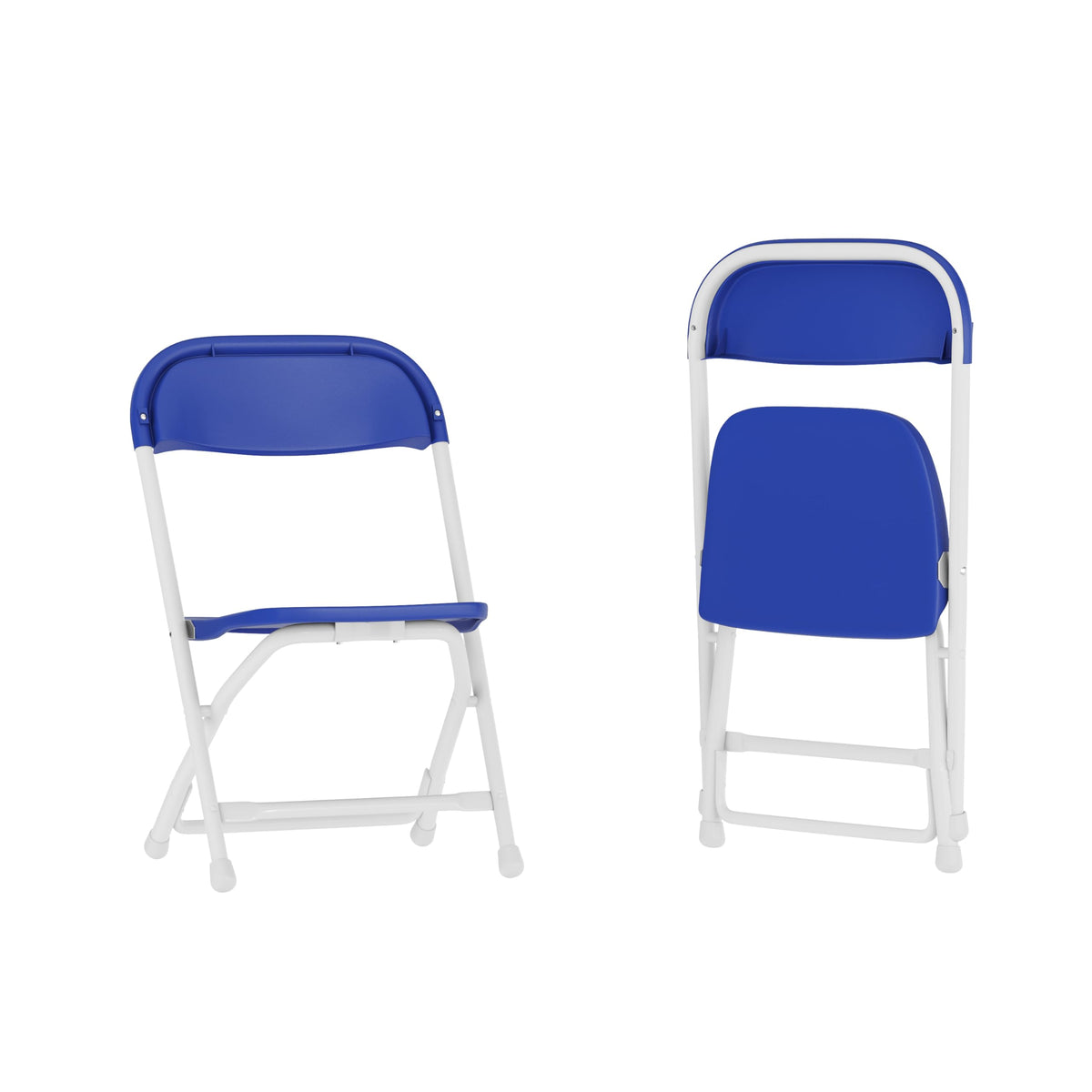 2 Pack Kids Blue Plastic Folding Chair