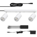 Plug in Track Lighting Track Light Fixtures with Power Cord Wall Spotlight Flexibly Rotatable Heads Plug in Ceiling