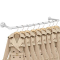 Industrial Iron Pipe Clothes Hanging Bar DIY Wall-Mounted Garment Rack Heavy Duty Clothing Rack , Laundry Room