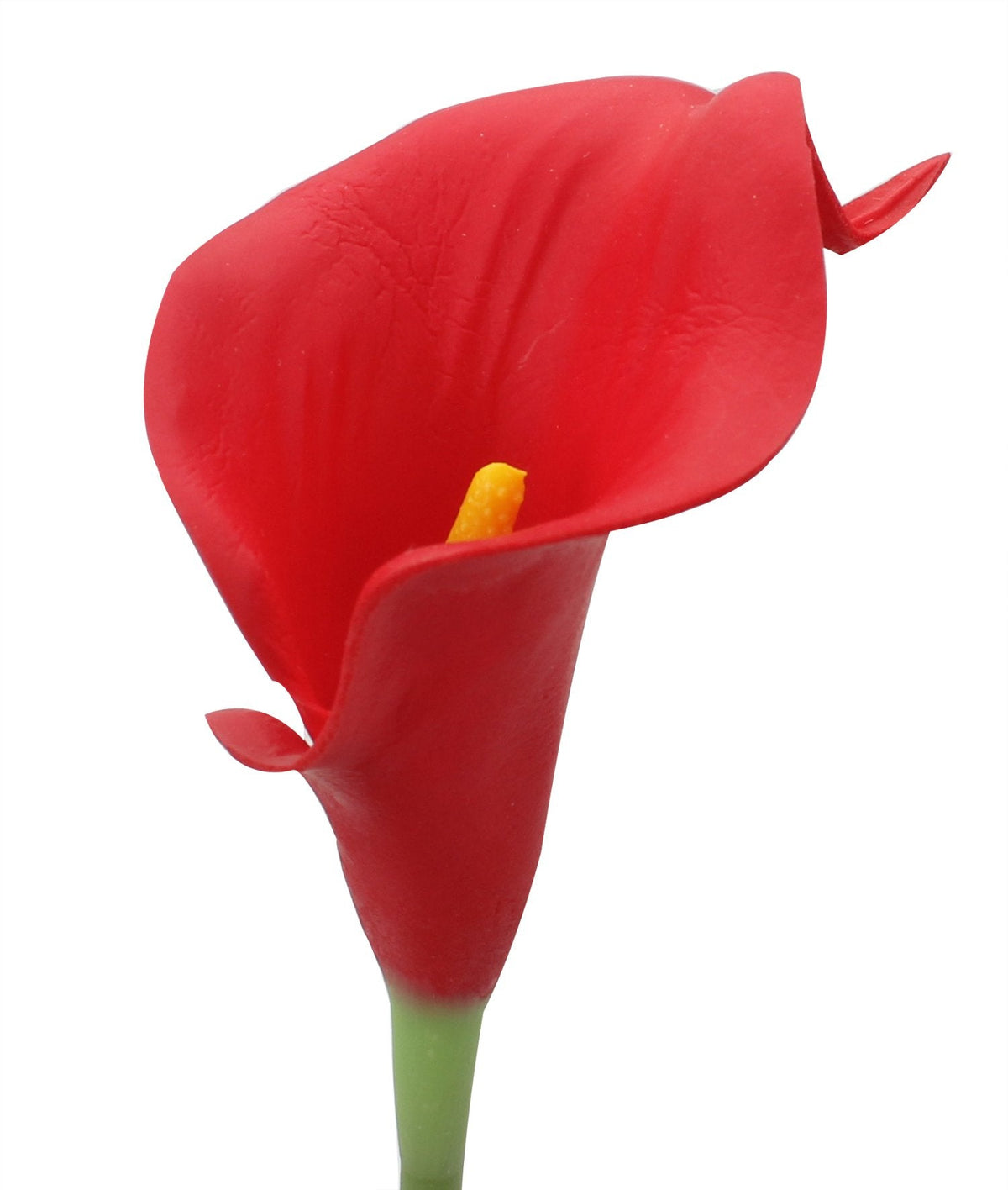 20pcs Calla Lily Bridal Wedding Bouquet Lataex Real Touch Artificial Flower Home Party Decor (Red)