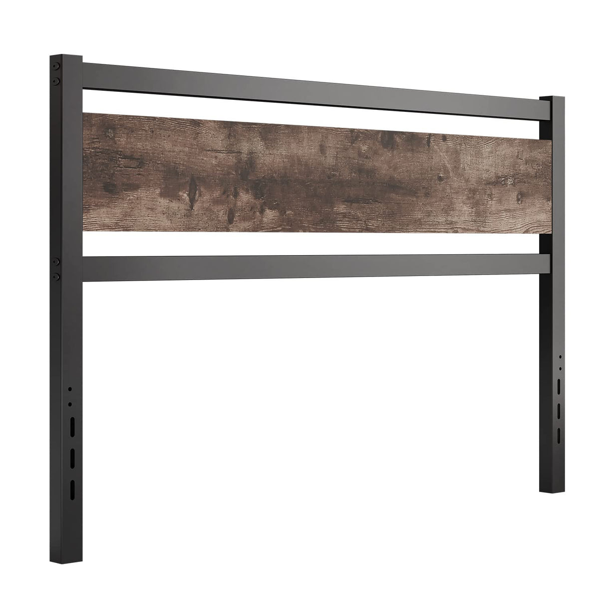 Headboard Only Wooden Headboard with Metal Slats Rustic Headboard