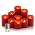 Flameless Candles with Remote, Battery Operated Flickering Flameless Candles, LED Candles with Timer 2/4/6/8H