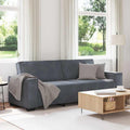 Modern Velvet Sofa Durable Velvet Sofa with Removable Covers Stylish Modern Decor Comfortable Two Seater Dark Grey