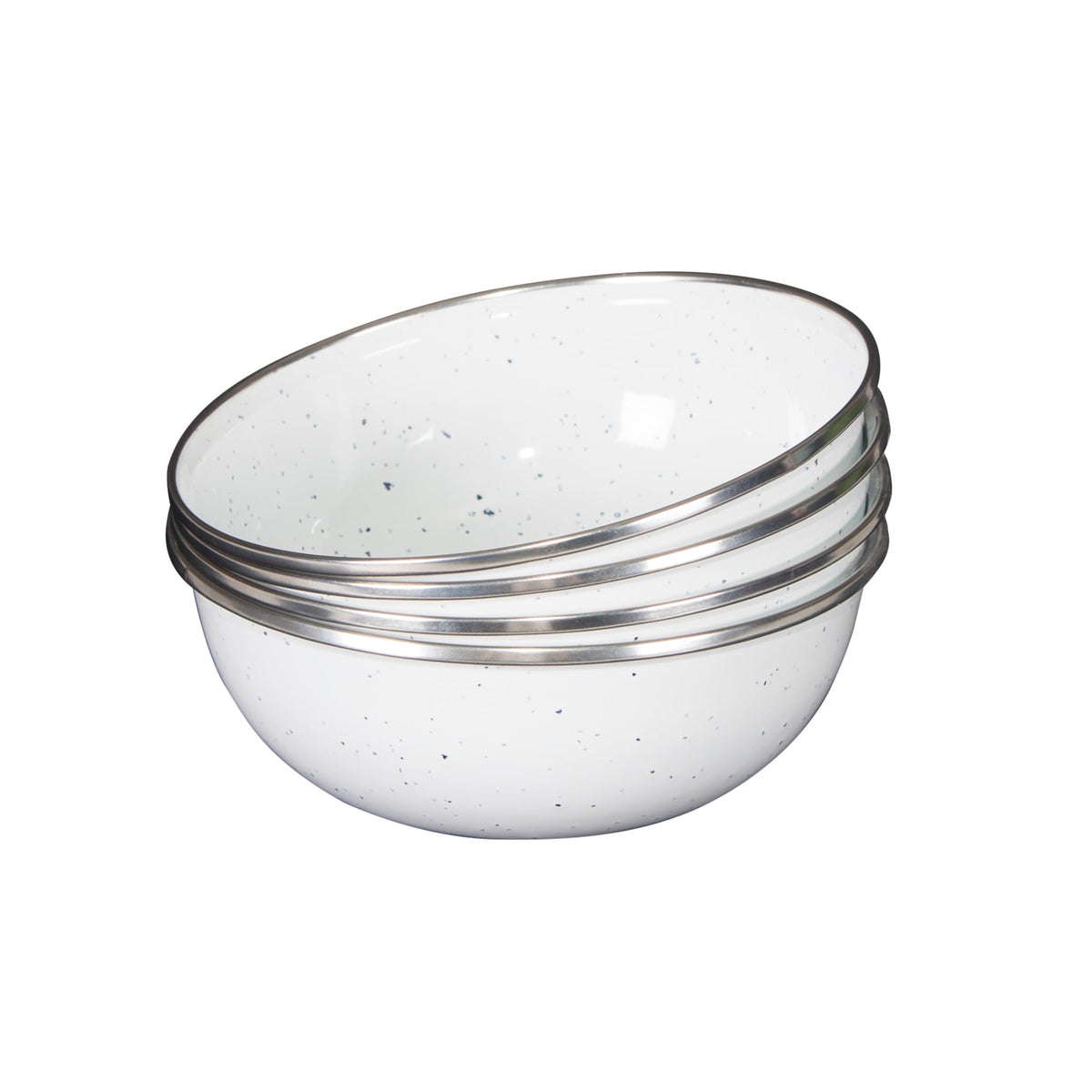 Deluxe 24-Piece Enamel Tableware Set - White (11220-03)