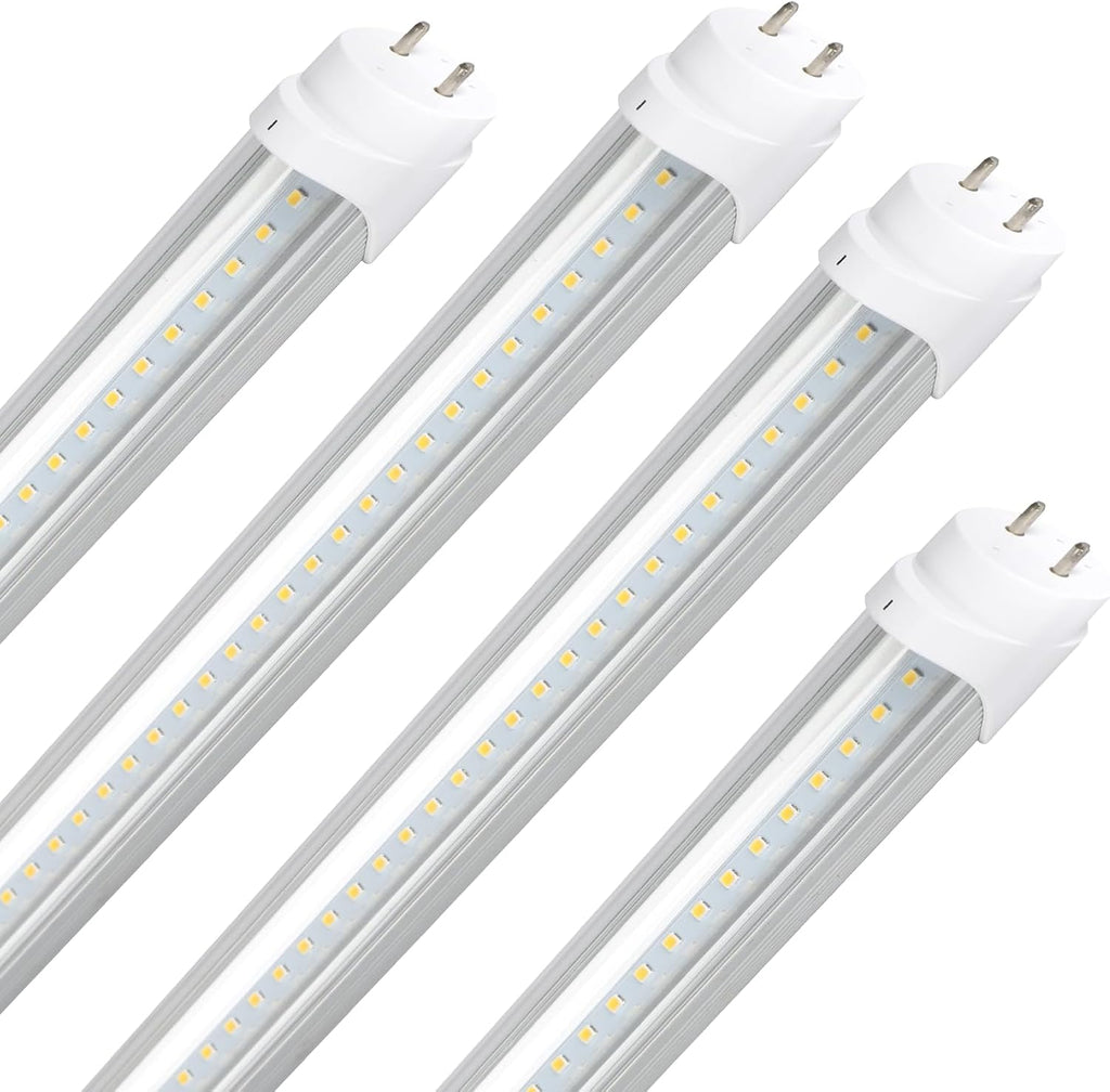 4FT T8 T12 LED Type A+B Tube Lights Dimmable, 18W 5000K 2520lm, F32T8/F40T12 Fluorescent Light Bulbs Replacement