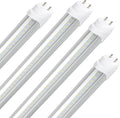 4FT T8 T12 LED Type A+B Tube Lights Dimmable, 18W 5000K 2520lm, F32T8/F40T12 Fluorescent Light Bulbs Replacement