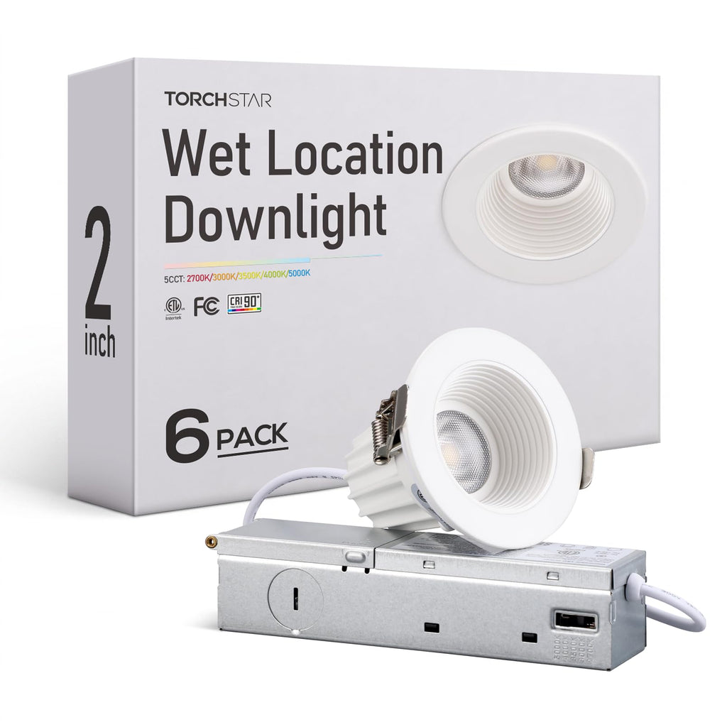 5CCT 2 Inch LED Recessed Lighting, Anti-Glare