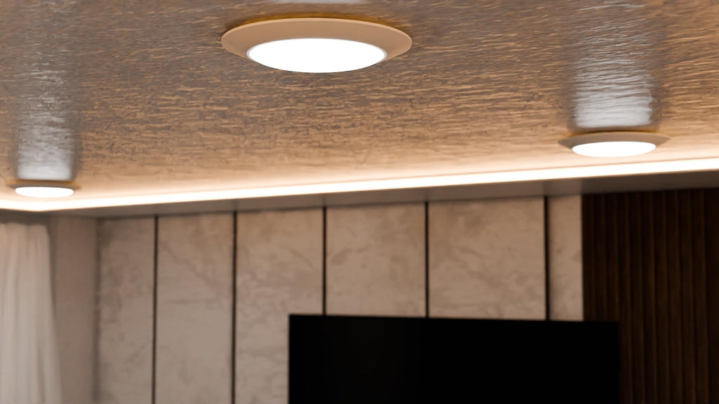 LED 7.5" Flush Mount Ceiling Light, Dimmable LED Lights, Disk Lights, Ceiling Light Fixture, 16.5W (120W Equivalent)