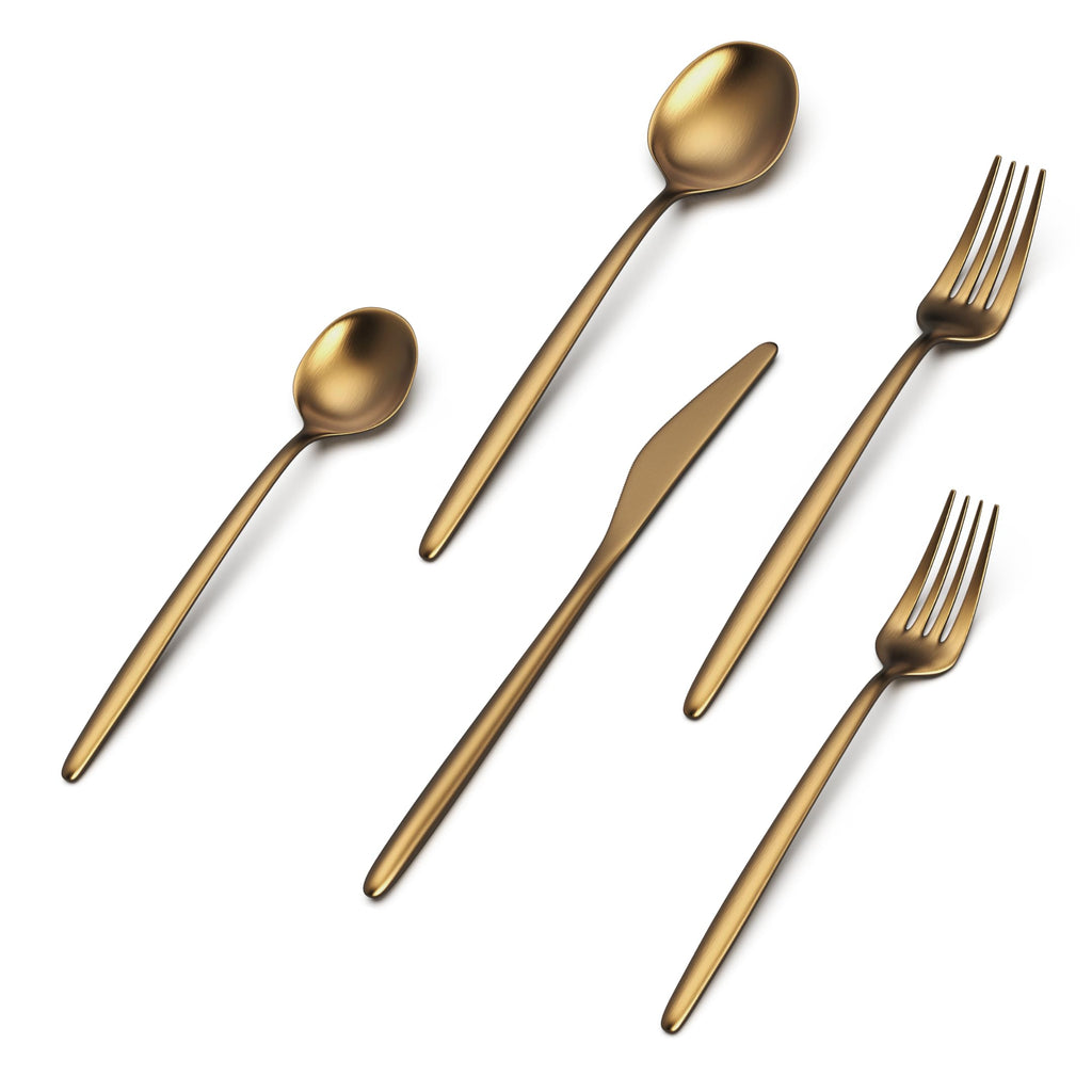 Minimalist 2.0 20-Piece Flatware Set, 18/10 Stainless Steel