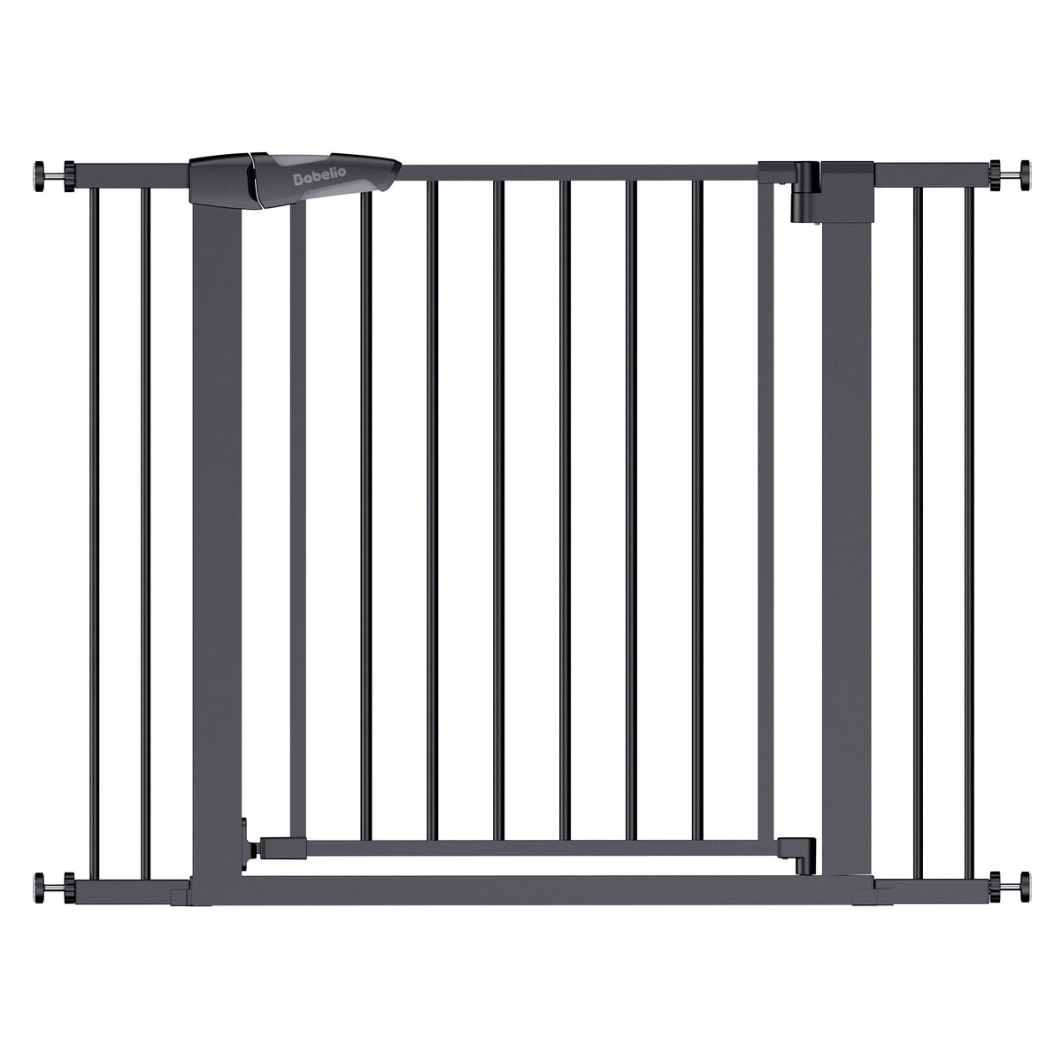 29-43" Baby Gate for Stairs, Pet Gate, Black