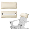 Chaise Lounge Head Pillow, 2 Pack Outdoor Lounge Chair Pillows with Adjustable Strap Longue Head Pillow Headrest