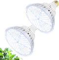 LED Grow Light Bulb for Indoor Plants Full Spectrum Pure White Grow Lamp, 2 Pack 100W E26 LED Plant Bulb