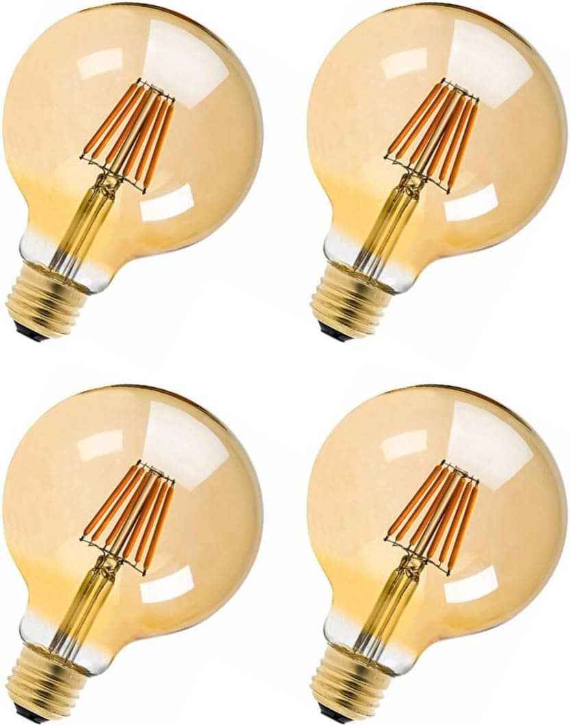 LED Vintage Globe Edison Bulb, Dimmable, G30 G95 8W (80W Equivalent), LED Filament Bulb, 750 Lumen, 2700K (Warm