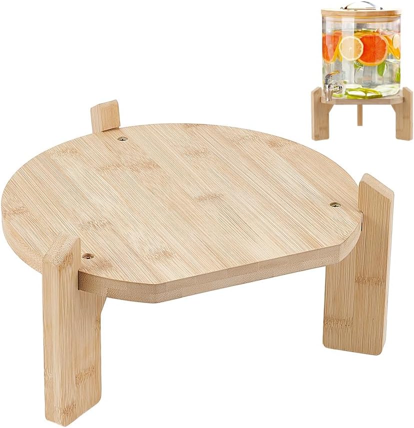 Bamboo Wood Drink Dispenser with Stand, Fit Max 13Inch Diameter - Set of 3