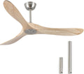 52-Inch Modern Six-Speed Reversible Ceiling Fan Without Light Kit