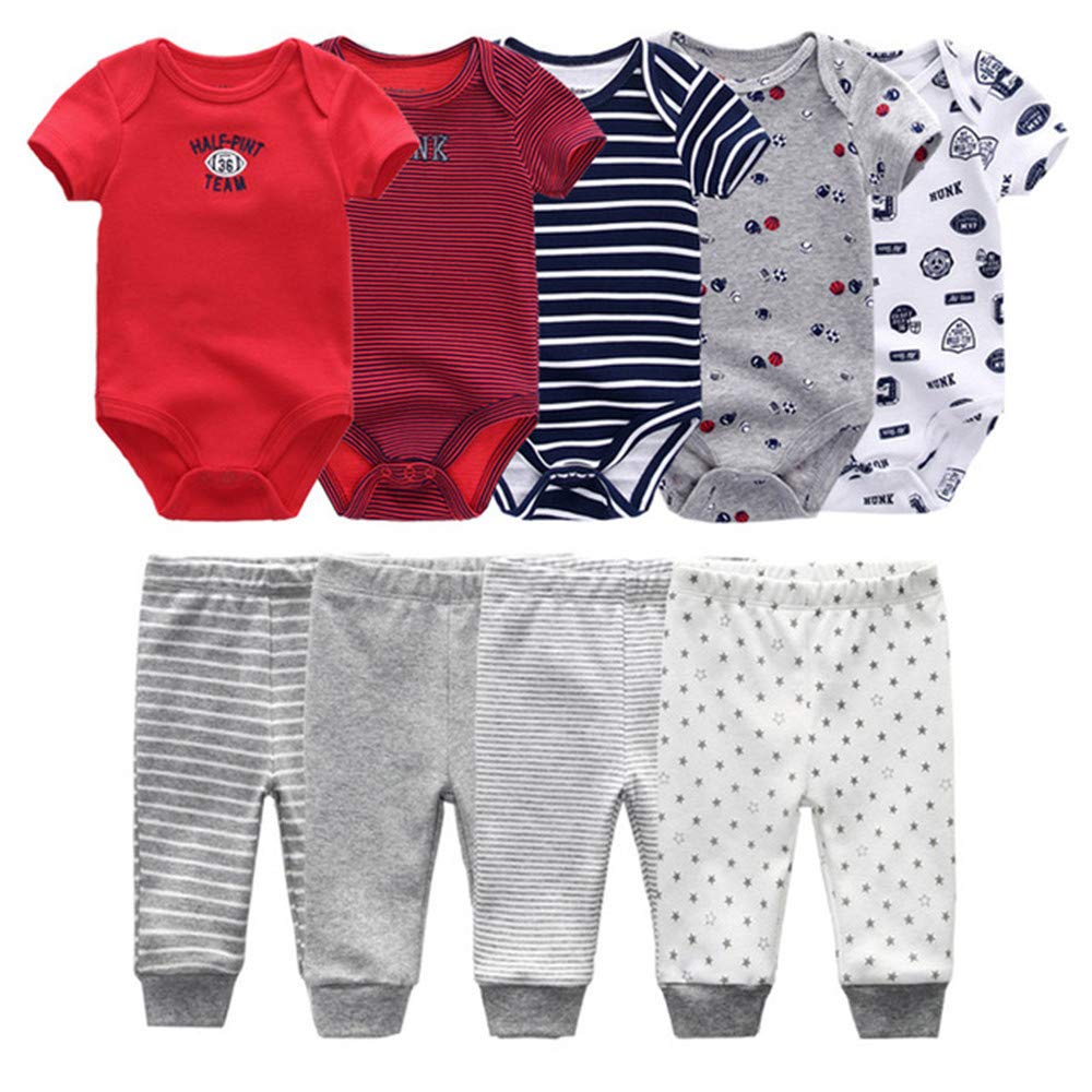 Baby Layette Set Baby Boys' Piece Bodysuits Pants Set Toddler Girl Boy Unisex Baby Gift Sets