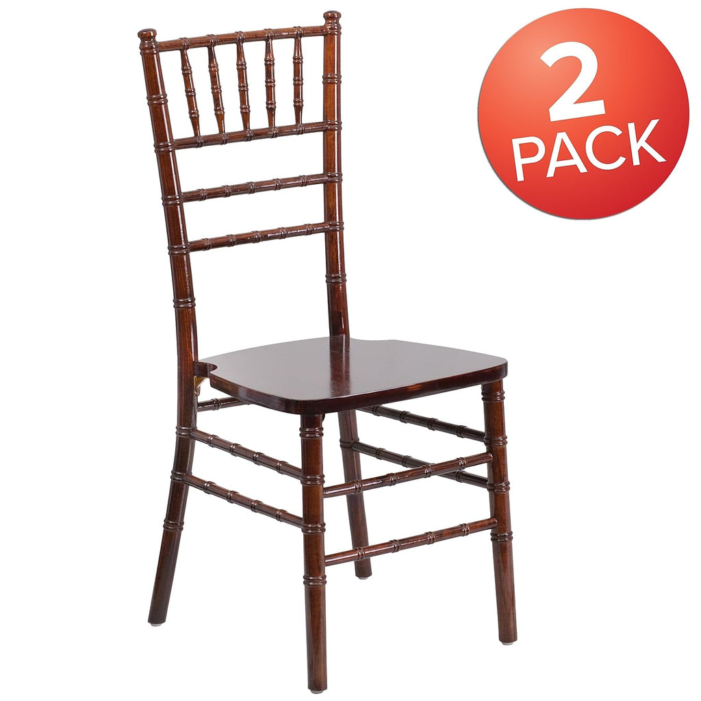 2 Pack HERCULES Series Fruitwood Chiavari Chair