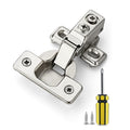 1/2 Inch Overlay Short Arm Kitchen Cabinet Hinges, 6 Pack 3 Pairs
