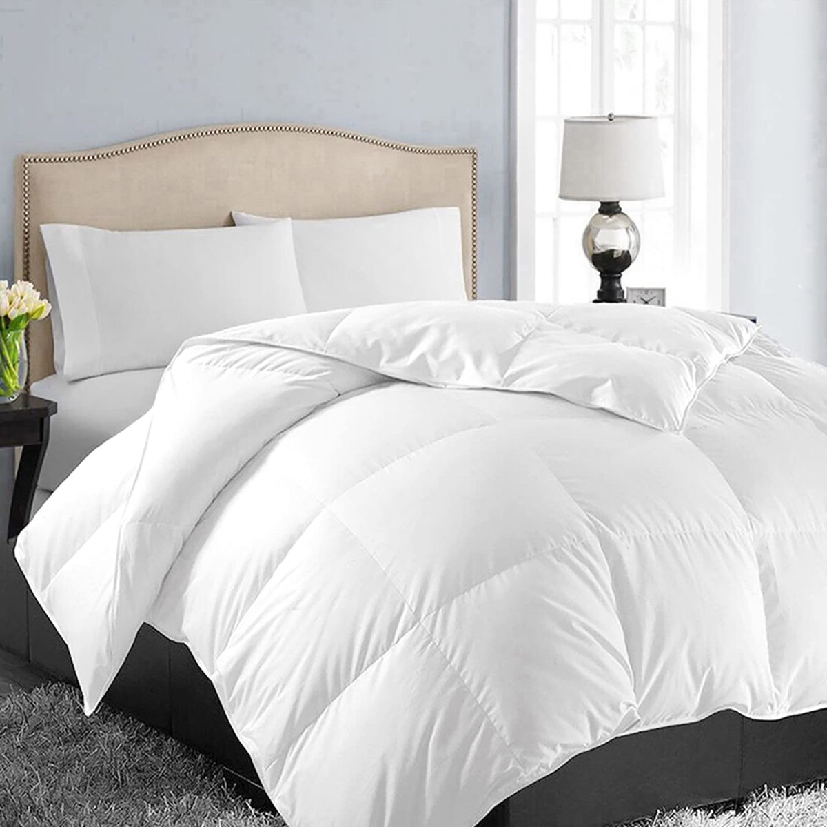 Down Alternative Comforter, White, 90x102 Inches