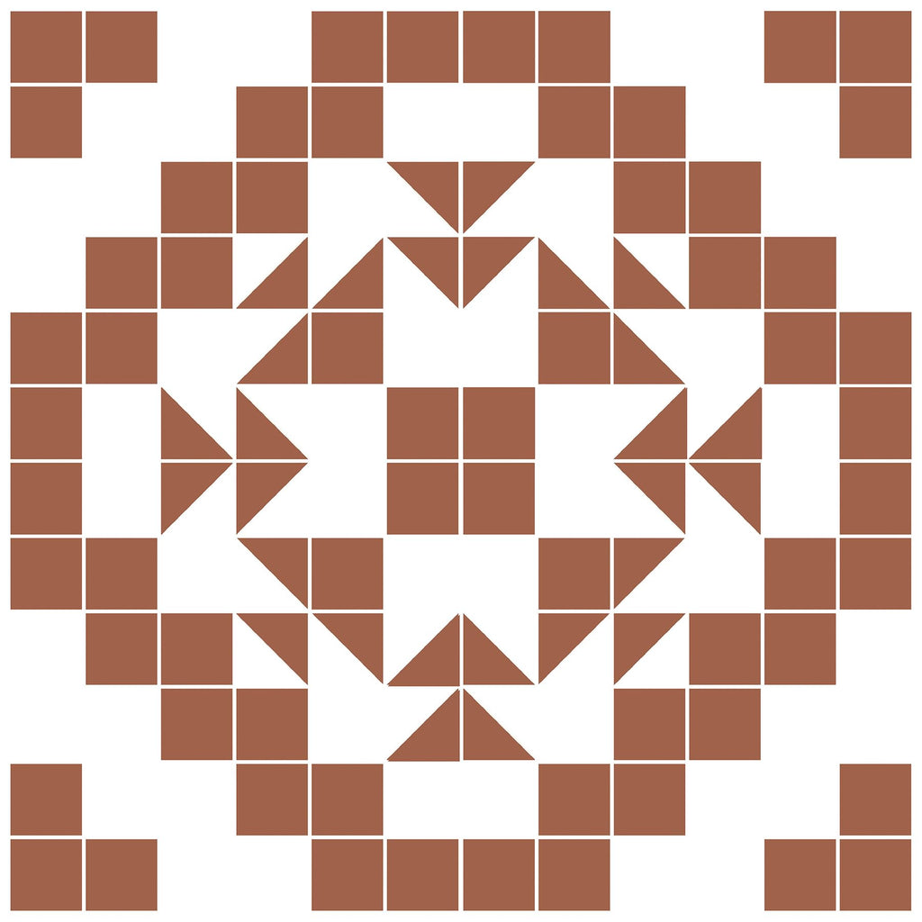 Terracotta Matias Peel and Stick Floor Tiles, Geometric Vinyl Floor Tiles, Water Resistant, 12 in x 12 in, Pack of 10