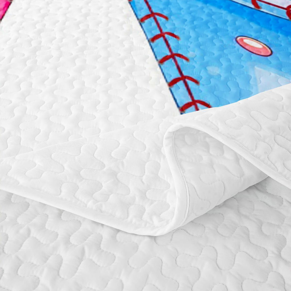 Y2K Candy Bow Quilt Bedding Set Bedspread Coverlet