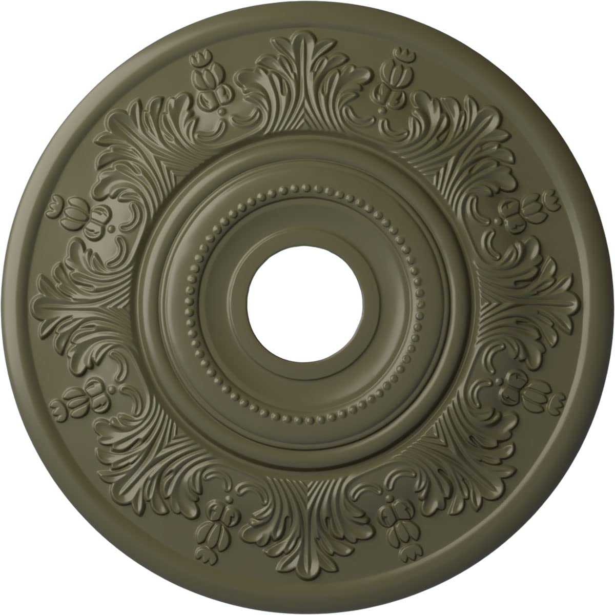 Vienna Ceiling Medallion, 20" OD x 3 1/2 ID x 1 1/2 P, Painted Turtle