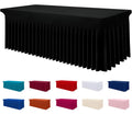 Spandex Elastic Fitted Table Cloth Skirt for 6FT Rectangle Table