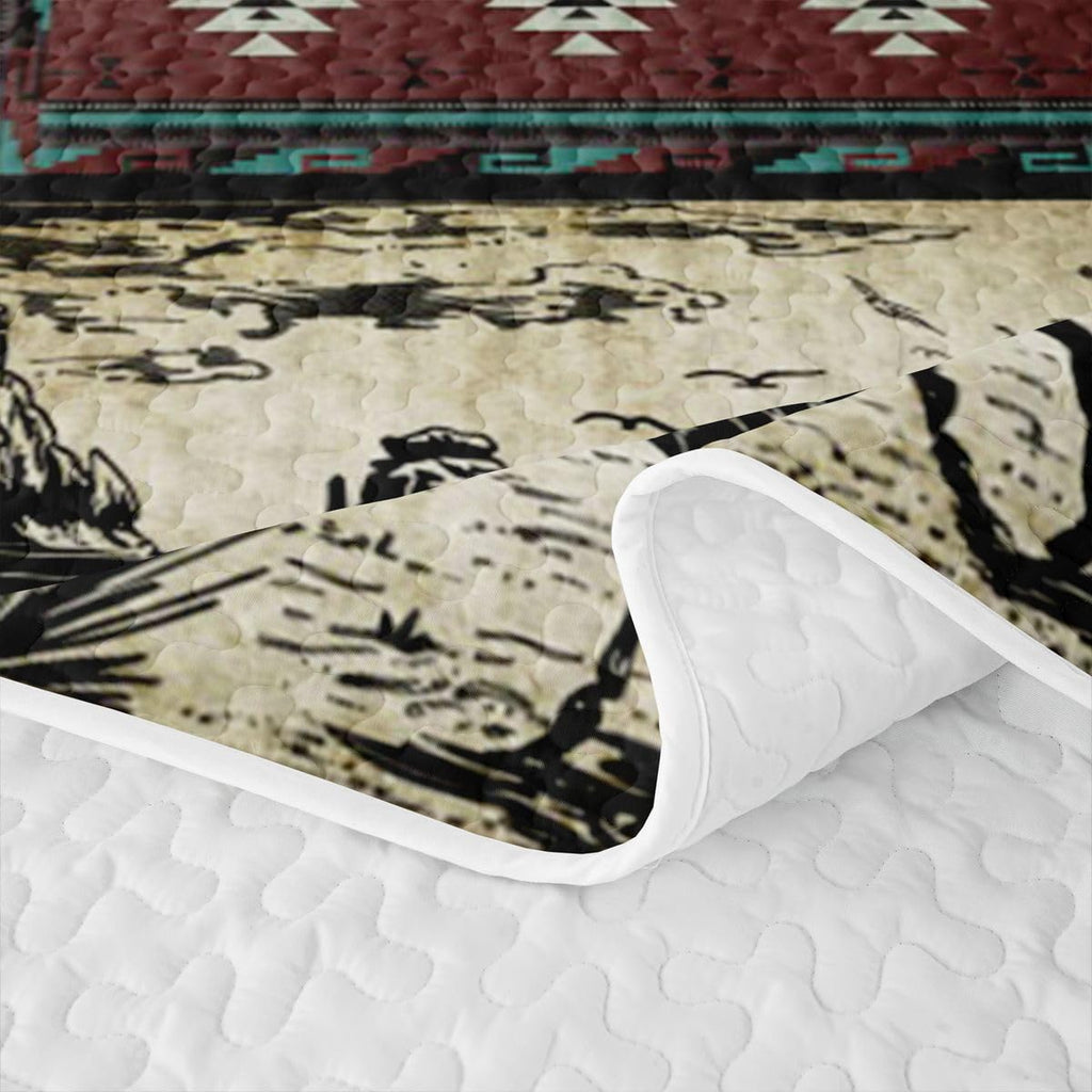 Western Cowboy Southwestern Quilts for Bed