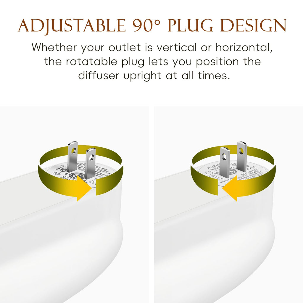 Plug in Scent Diffuser, Waterless Essential Oil Diffuser, Cover Up to 500 Sq. Ft., Hotel Collection Diffuser