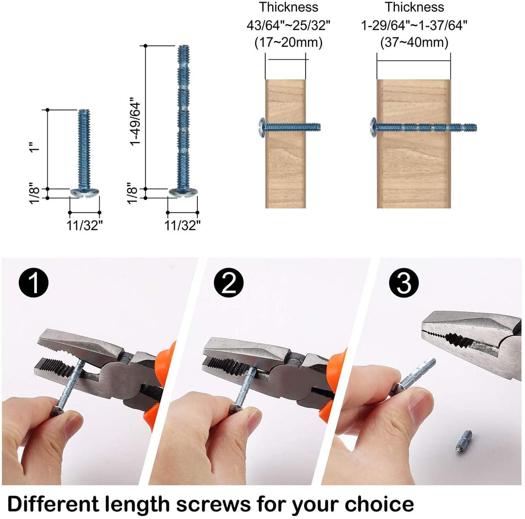 Brushed Nickel 20 Pack Cabinet Hardware, 5 Inch Center Pulls