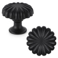 Matte Black Cabinet Knobs,10 Pack Solid Drawer Pulls for Dressers