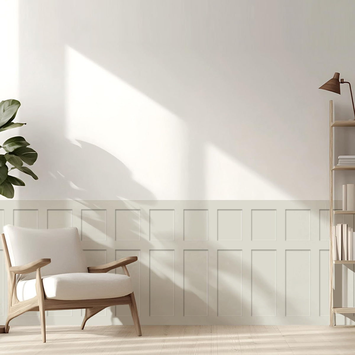 Premade Board and Batten Wainscoting Kit, MDF Paintable Accent Wall Panels with Edge Trim, Pre-Cut Ready to Assemble