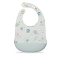 Waterproof Silicone Feeding Bib for Babies & Toddlers, Catch-All Pouch, Easy Clean, 3-36 Months - Mini Mathletes